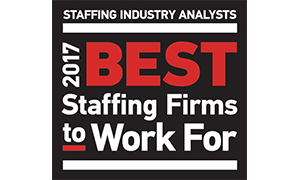 2017 best staffing firms to work for